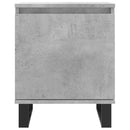 vidaXL 2 db betonszürke szerelt fa éjjeliszekrény 40x30x50 cm