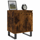 vidaXL 2 db füstös tölgy színű szerelt fa éjjeliszekrény 40x30x50 cm
