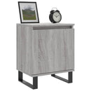 vidaXL 2 db szürke-sonoma színű szerelt fa éjjeliszekrény 40x30x50 cm