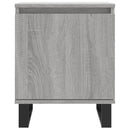 vidaXL 2 db szürke-sonoma színű szerelt fa éjjeliszekrény 40x30x50 cm