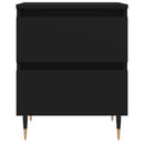 vidaXL fekete szerelt fa éjjeliszekrény 40 x 35 x 50 cm