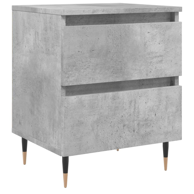 vidaXL betonszürke szerelt fa éjjeliszekrény 40x35x50 cm