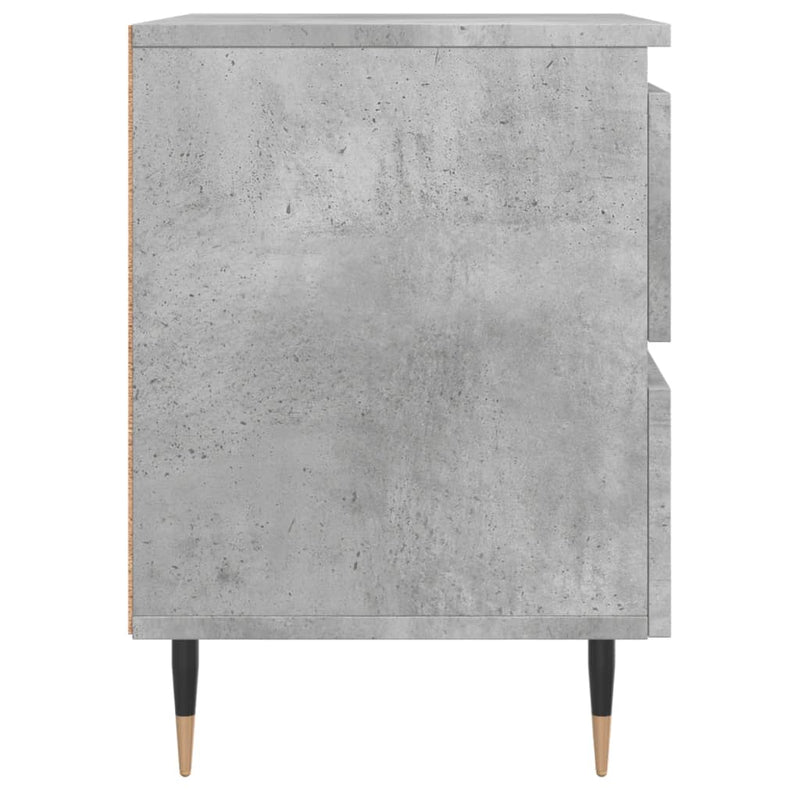 vidaXL betonszürke szerelt fa éjjeliszekrény 40x35x50 cm