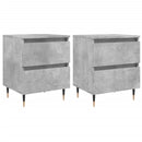vidaXL 2 db betonszürke szerelt fa éjjeliszekrény 40 x 35 x 50 cm