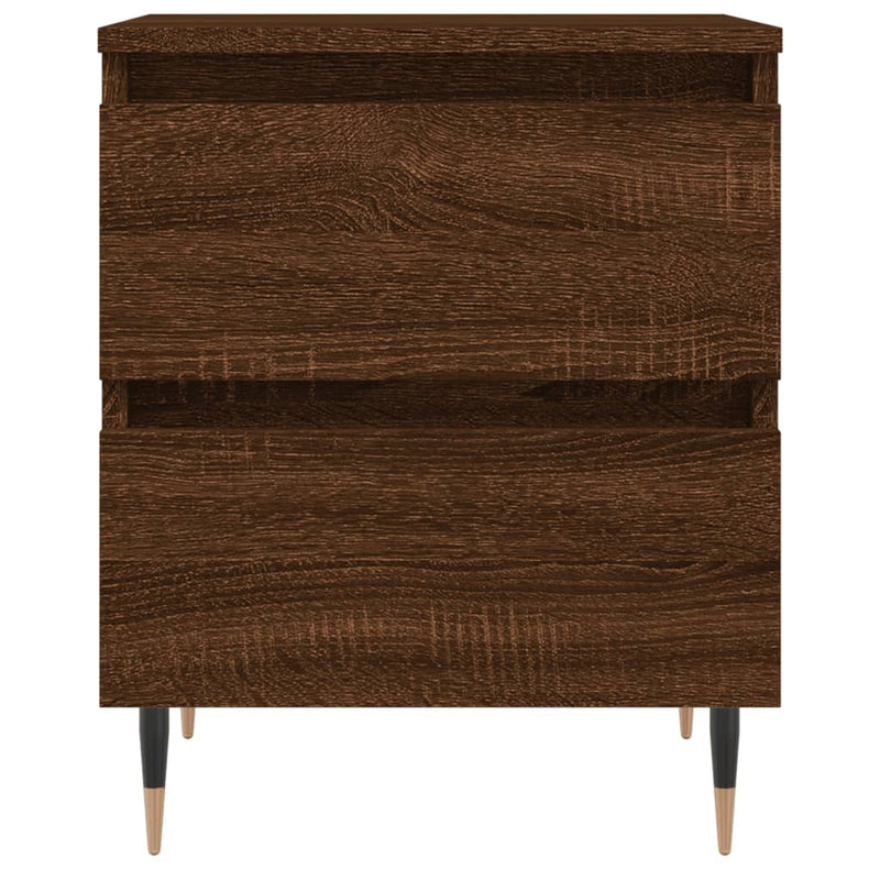 vidaXL 2 db barna tölgyszínű éjjeliszekrény 40 x 35 x 50 cm