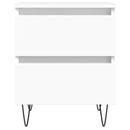 vidaXL fehér szerelt fa éjjeliszekrény 40 x 35 x 50 cm