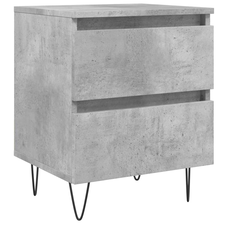 vidaXL betonszürke szerelt fa éjjeliszekrény 40x35x50 cm
