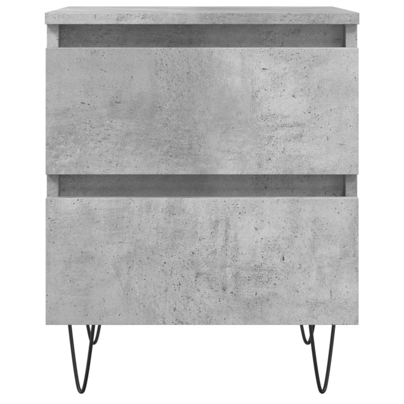 vidaXL betonszürke szerelt fa éjjeliszekrény 40x35x50 cm
