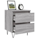 vidaXL 2 db szürke sonoma színű éjjeliszekrény 40 x 35 x 50 cm