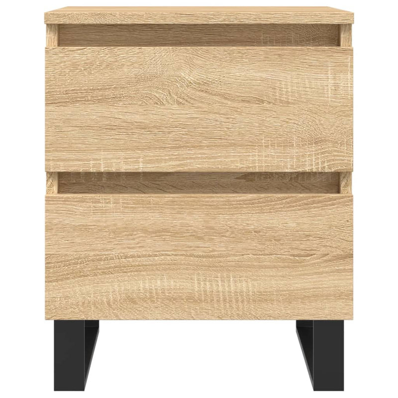 vidaXL 2 db sonoma tölgy színű éjjeliszekrény 40 x 35 x 50 cm