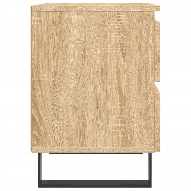 vidaXL 2 db sonoma tölgy színű éjjeliszekrény 40 x 35 x 50 cm