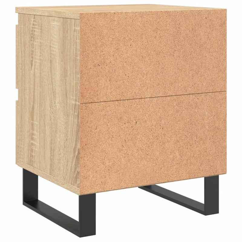 vidaXL 2 db sonoma tölgy színű éjjeliszekrény 40 x 35 x 50 cm