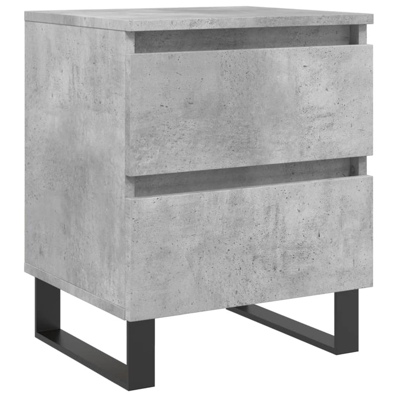 vidaXL betonszürke szerelt fa éjjeliszekrény 40x35x50 cm