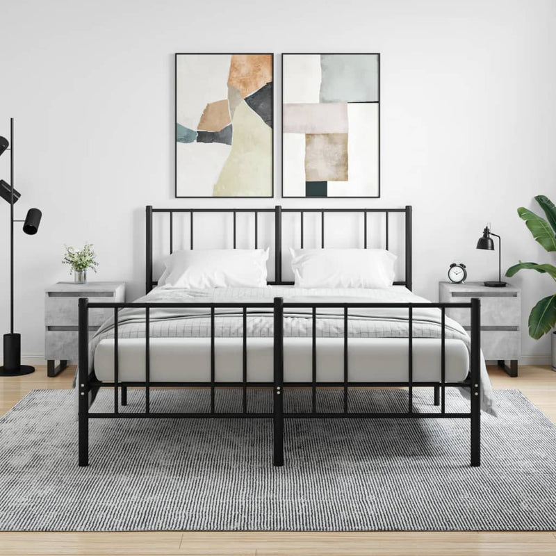 vidaXL 2 db betonszürke szerelt fa éjjeliszekrény 40 x 35 x 50 cm
