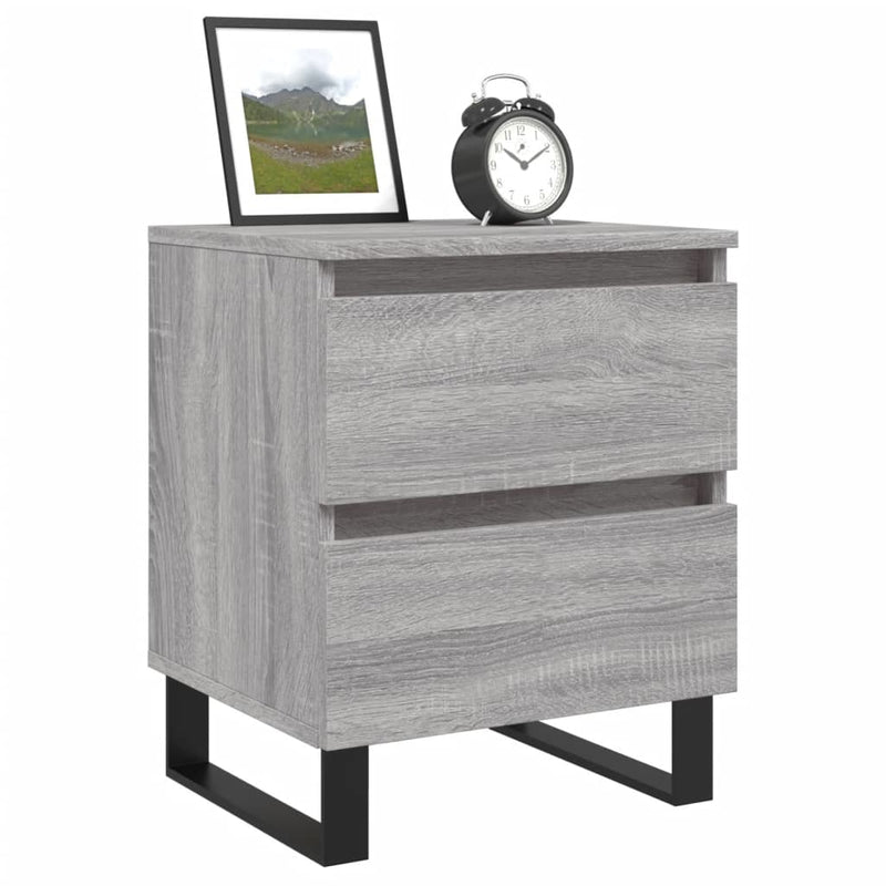 vidaXL szürke sonoma színű szerelt fa éjjeliszekrény 40 x 35 x 50 cm