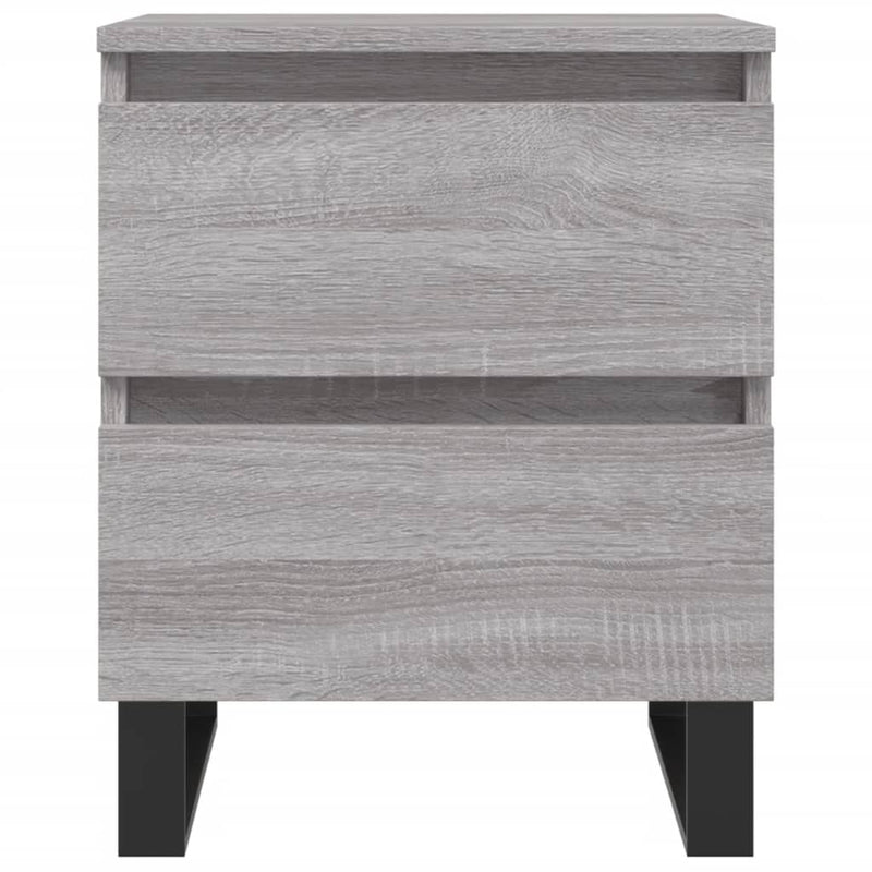 vidaXL 2 db szürke sonoma színű éjjeliszekrény 40 x 35 x 50 cm