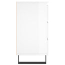 vidaXL 2 db magasfényű fehér szerelt fa éjjeliszekrény 40x35x69 cm