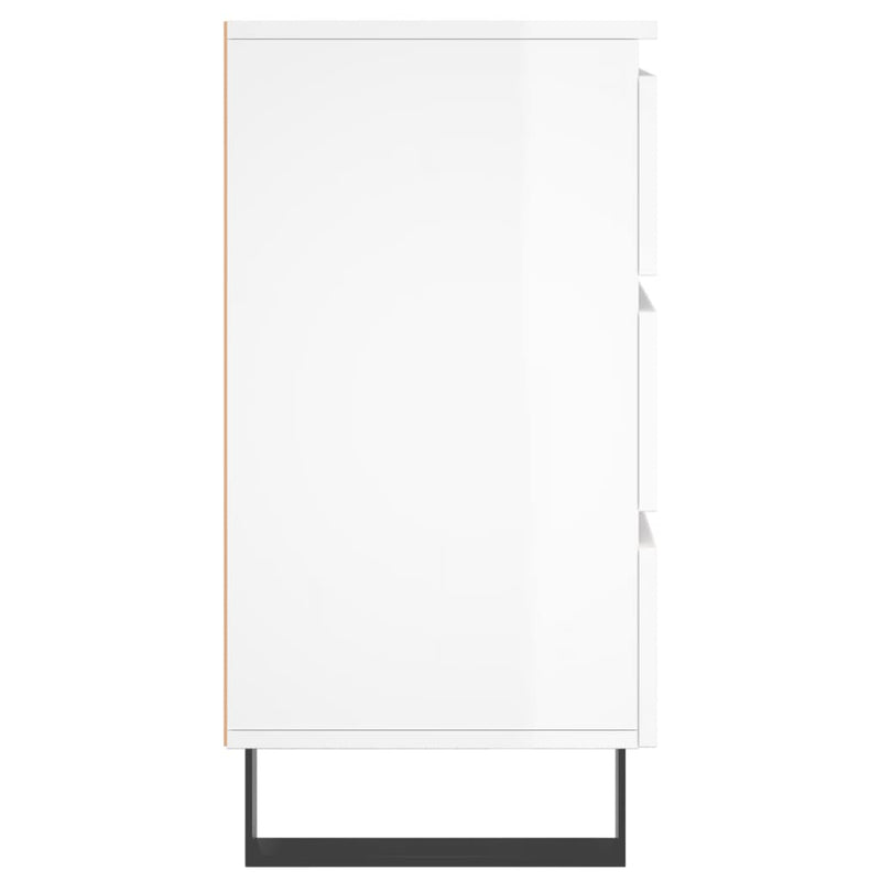 vidaXL 2 db magasfényű fehér szerelt fa éjjeliszekrény 40x35x69 cm