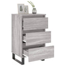 vidaXL 2 db szürke sonoma színű szerelt fa éjjeliszekrény 40x35x69 cm