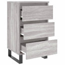 vidaXL 2 db szürke sonoma színű szerelt fa éjjeliszekrény 40x35x69 cm