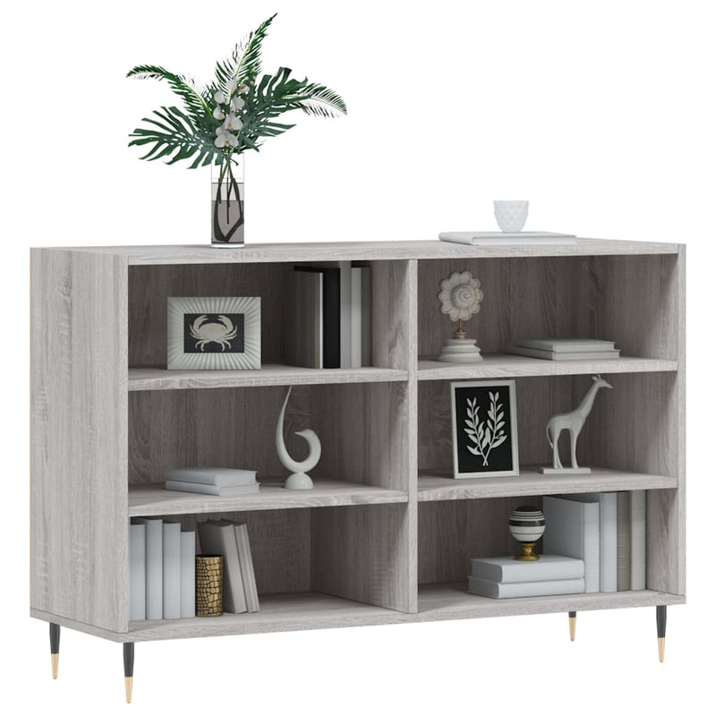 vidaXL szürke sonoma színű szerelt fa tálalószekrény 103,5x35x70 cm