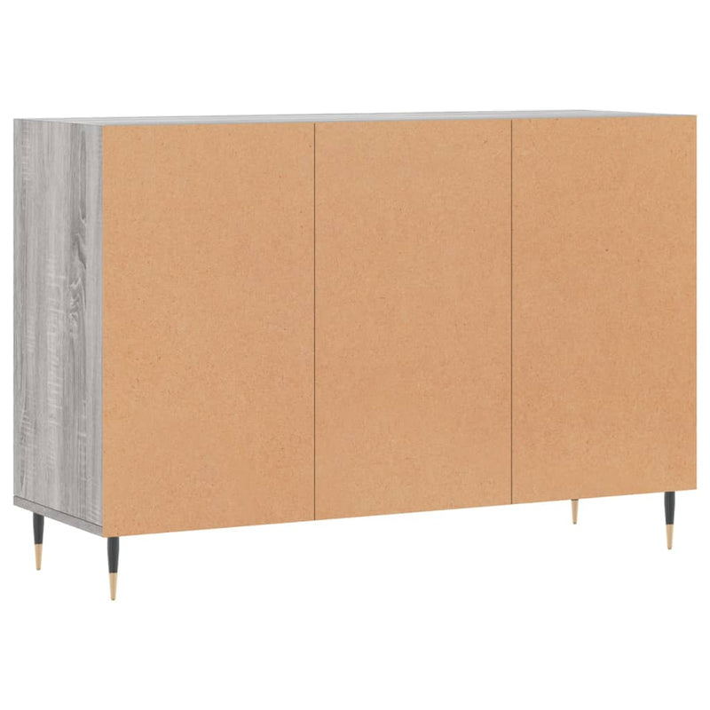 vidaXL szürke sonoma színű szerelt fa tálalószekrény 103,5x35x70 cm