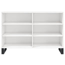 vidaXL magasfényű fehér szerelt fa tálalószekrény 103,5 x 35 x 70 cm