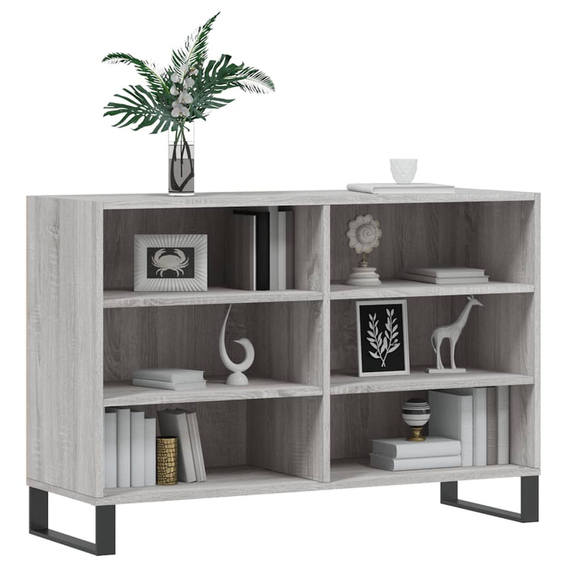 vidaXL szürke sonoma színű szerelt fa tálalószekrény 103,5x35x70 cm