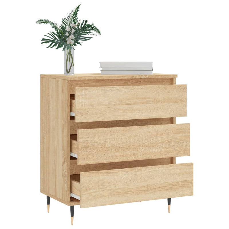vidaXL sonoma tölgy színű szerelt fa tálalóasztal 60 x 35 x 70 cm