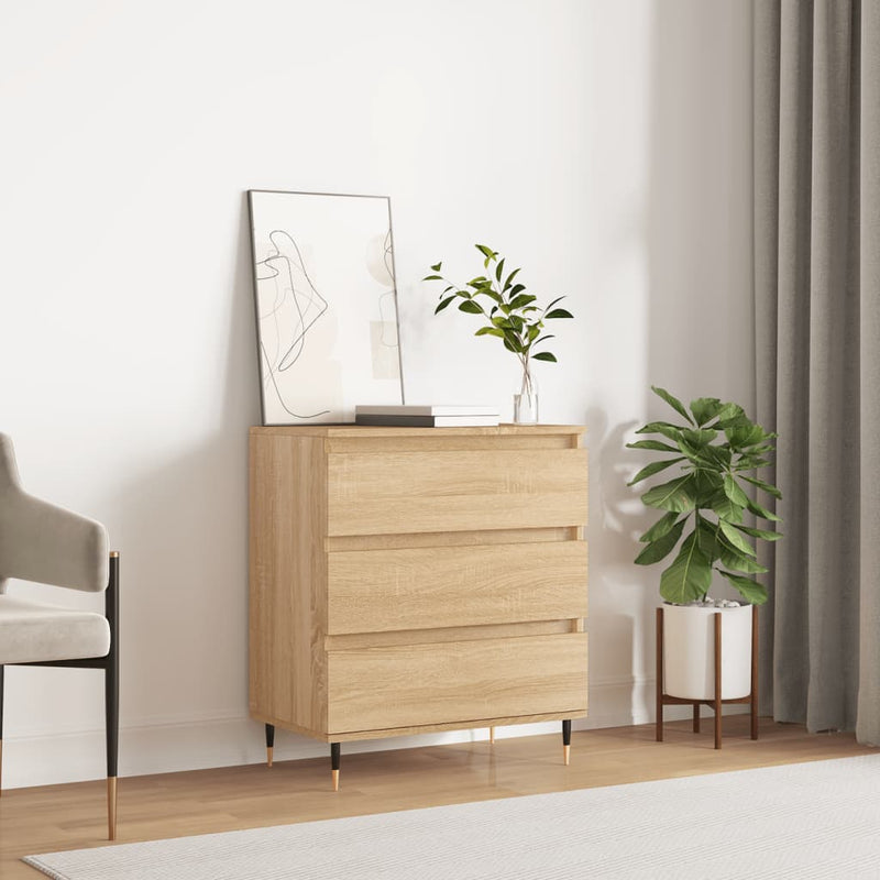 vidaXL sonoma tölgy színű szerelt fa tálalóasztal 60 x 35 x 70 cm