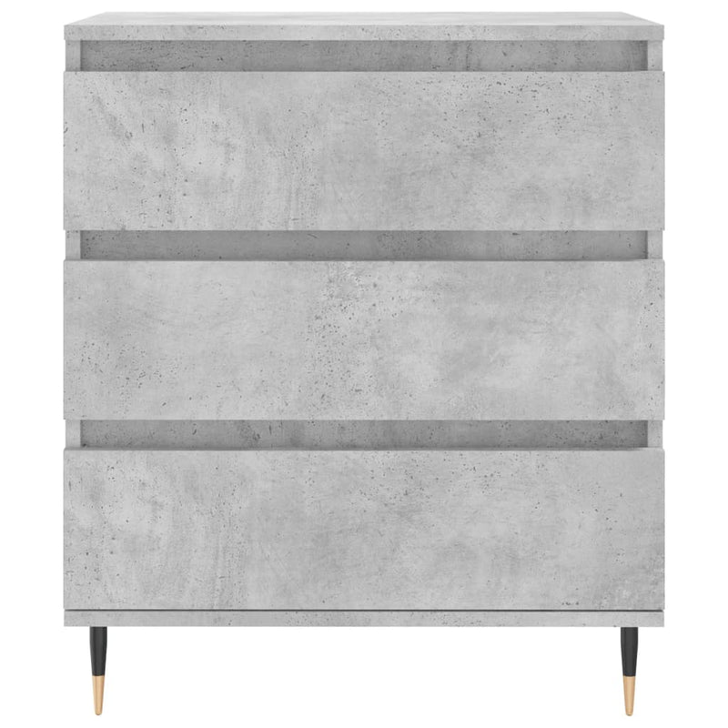 vidaXL betonszürke szerelt fa tálalószekrény 60 x 35 x 70 cm