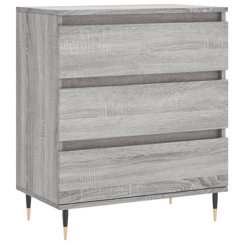 vidaXL szürke sonoma színű szerelt fa tálalószekrény 60 x 35 x 70 cm