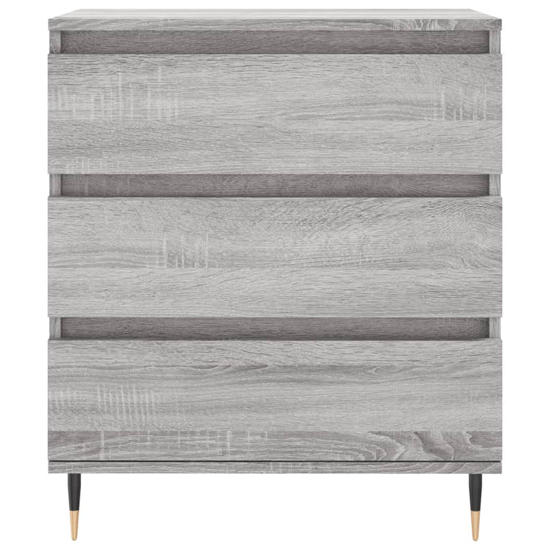 vidaXL szürke sonoma színű szerelt fa tálalószekrény 60 x 35 x 70 cm