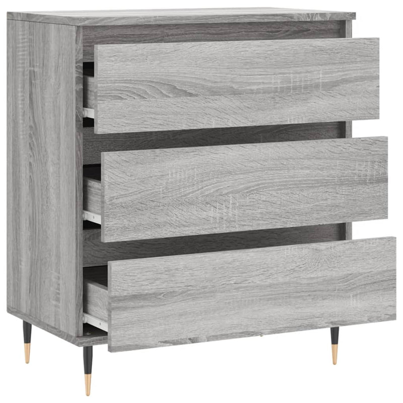 vidaXL szürke sonoma színű szerelt fa tálalószekrény 60 x 35 x 70 cm