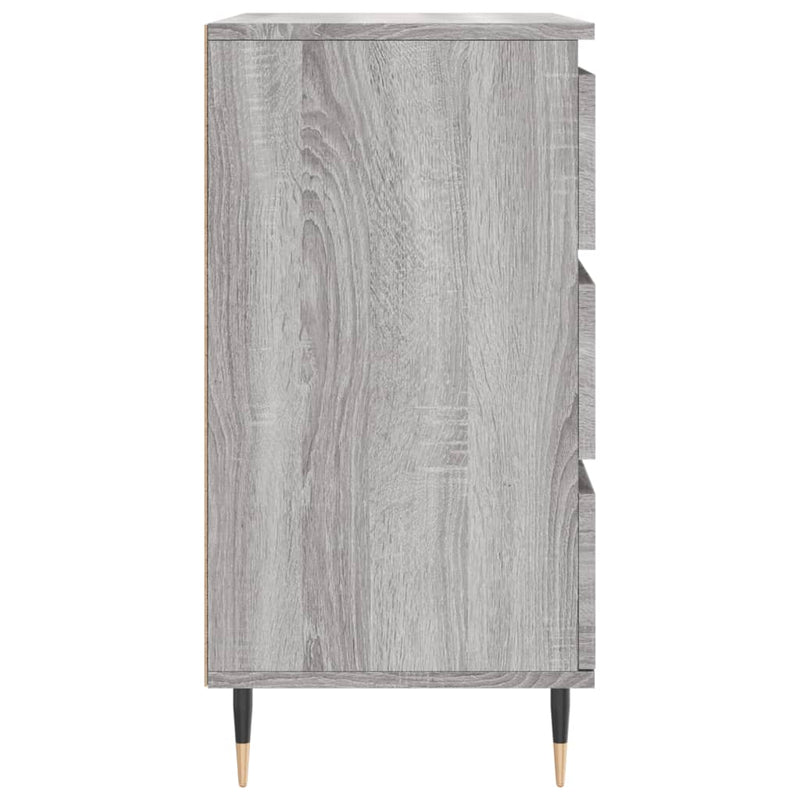 vidaXL szürke sonoma színű szerelt fa tálalószekrény 60 x 35 x 70 cm