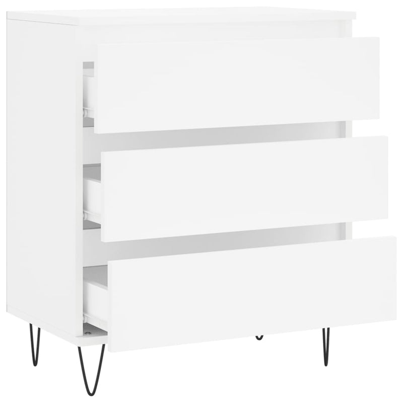 vidaXL fehér szerelt fa tálalószekrény 60 x 35 x 70 cm