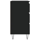 vidaXL fekete szerelt fa tálalószekrény 60 x 35 x70 cm