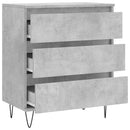 vidaXL betonszürke szerelt fa tálalószekrény 60 x 35 x 70 cm