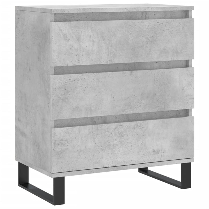vidaXL betonszürke szerelt fa tálalószekrény 60 x 35 x 70 cm