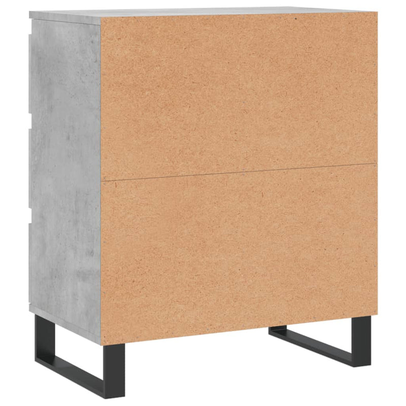 vidaXL betonszürke szerelt fa tálalószekrény 60 x 35 x 70 cm