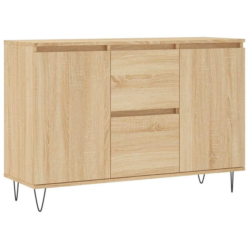 vidaXL sonoma tölgy színű szerelt fa tálalószekrény 101,5 x 35 x 70 cm