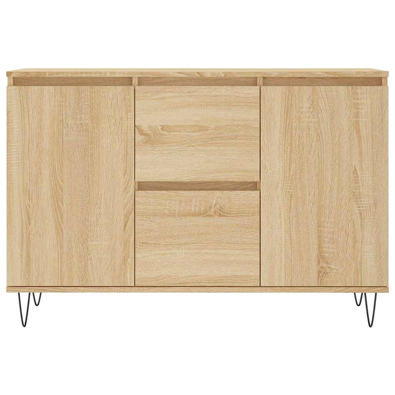 vidaXL sonoma tölgy színű szerelt fa tálalószekrény 101,5 x 35 x 70 cm
