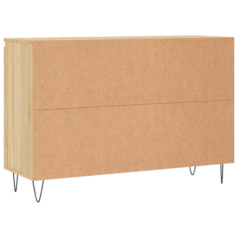 vidaXL sonoma tölgy színű szerelt fa tálalószekrény 101,5 x 35 x 70 cm