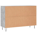 vidaXL betonszürke szerelt fa tálalószekrény 101,5 x 35 x 70 cm