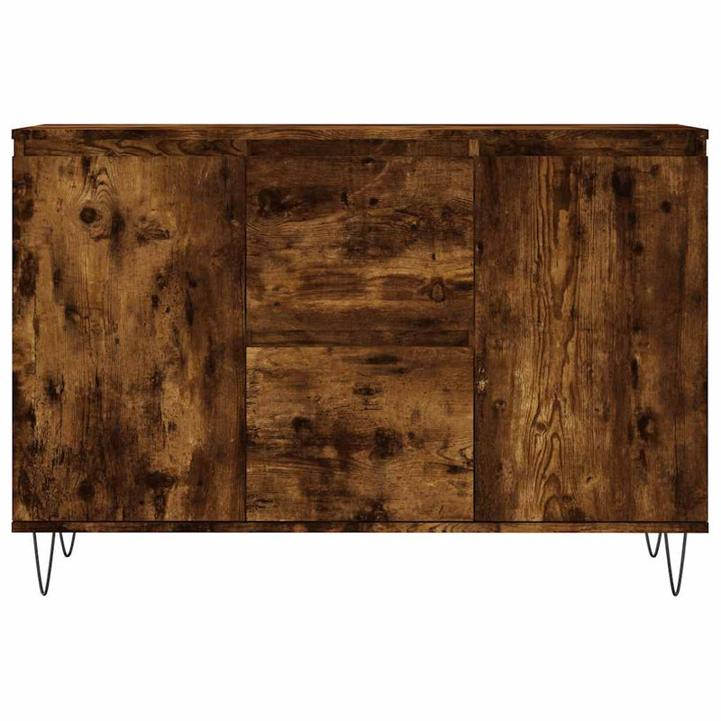 vidaXL füstös tölgy színű szerelt fa tálalószekrény 101,5 x 35 x 70 cm