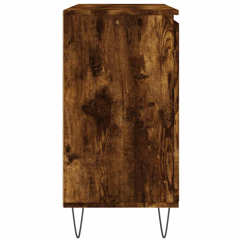 vidaXL füstös tölgy színű szerelt fa tálalószekrény 101,5 x 35 x 70 cm