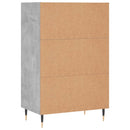 vidaXL betonszürke szerelt fa magasszekrény 57 x 35 x 90 cm