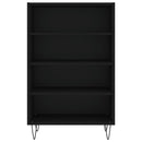 vidaXL fekete szerelt fa magasszekrény 57 x 35 x 90 cm