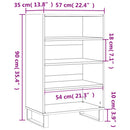 vidaXL betonszürke szerelt fa magasszekrény 57 x 35 x 90 cm