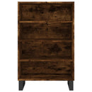 vidaXL füstös tölgy színű szerelt fa magasszekrény 57 x 35 x 90 cm